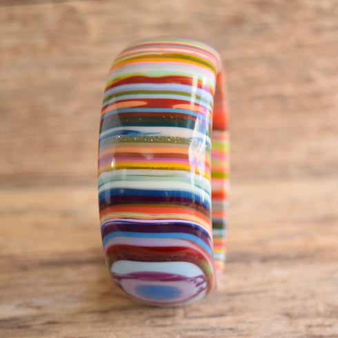 Sobral Jewelry Rainbow Layered Bullseye Bangle